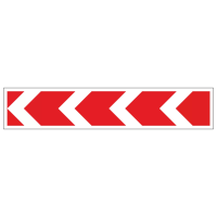 Дорожный знак 1.34.2 Направление поворота размер 3 (четыре стрелки)