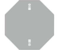 Основа дорожного знака "Восьмиугольник"